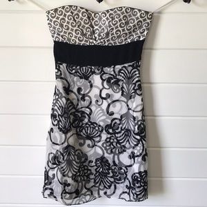 White House Black Market strapless dress